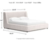 Neo California King Upholstered Platform Bed