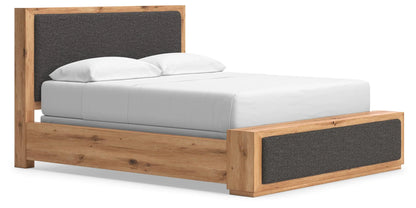 Bracken California King Upholstered Panel Bed