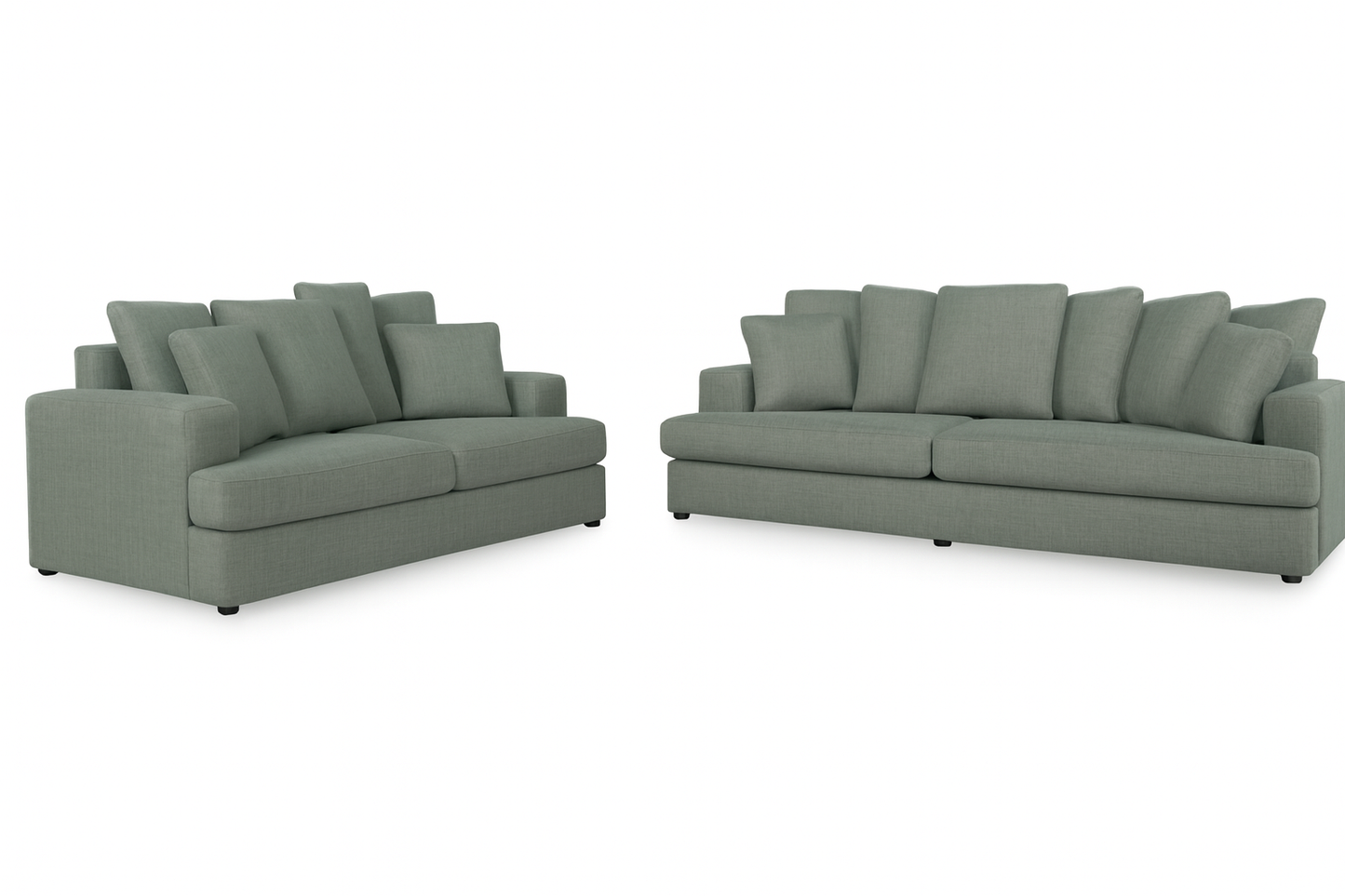 Monterra Sofa and Loveseat;smoke