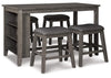 Caitbrook Counter Height Dining Table and 4 Barstools
