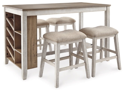 Skempton Counter Height Dining Table and 4 Stools