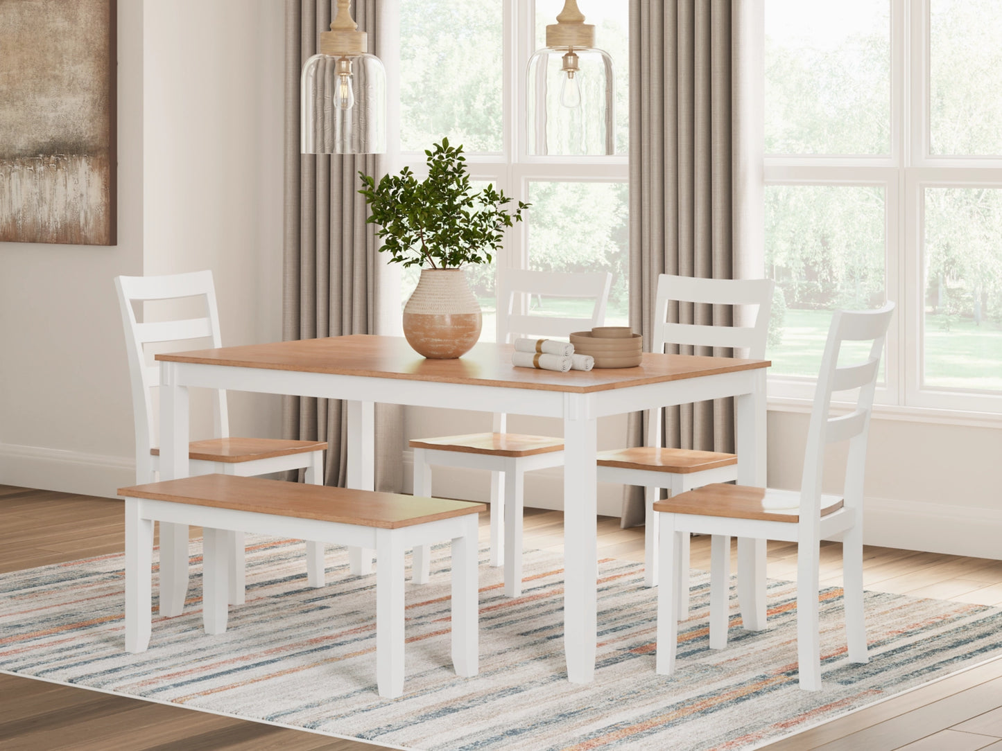 Gesthaven Dining Room Table Set (6 Seaters)