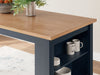 Gesthaven Counter Height Dining Table and 4 Barstools
