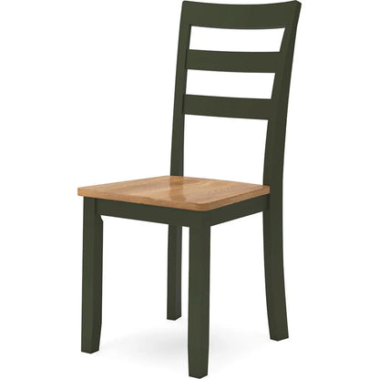 Gesthaven Dining Table and Chairs with Bench (Set of 6)