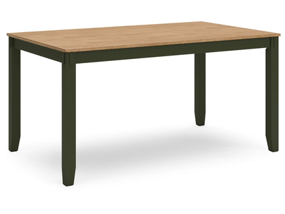 Gesthaven Dining Table and Chairs with Bench (Set of 6)