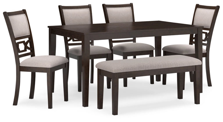 Langwest Dining Table Set (6/CN)