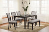 Langwest Dining Room Table, Bench and 4 Chairs