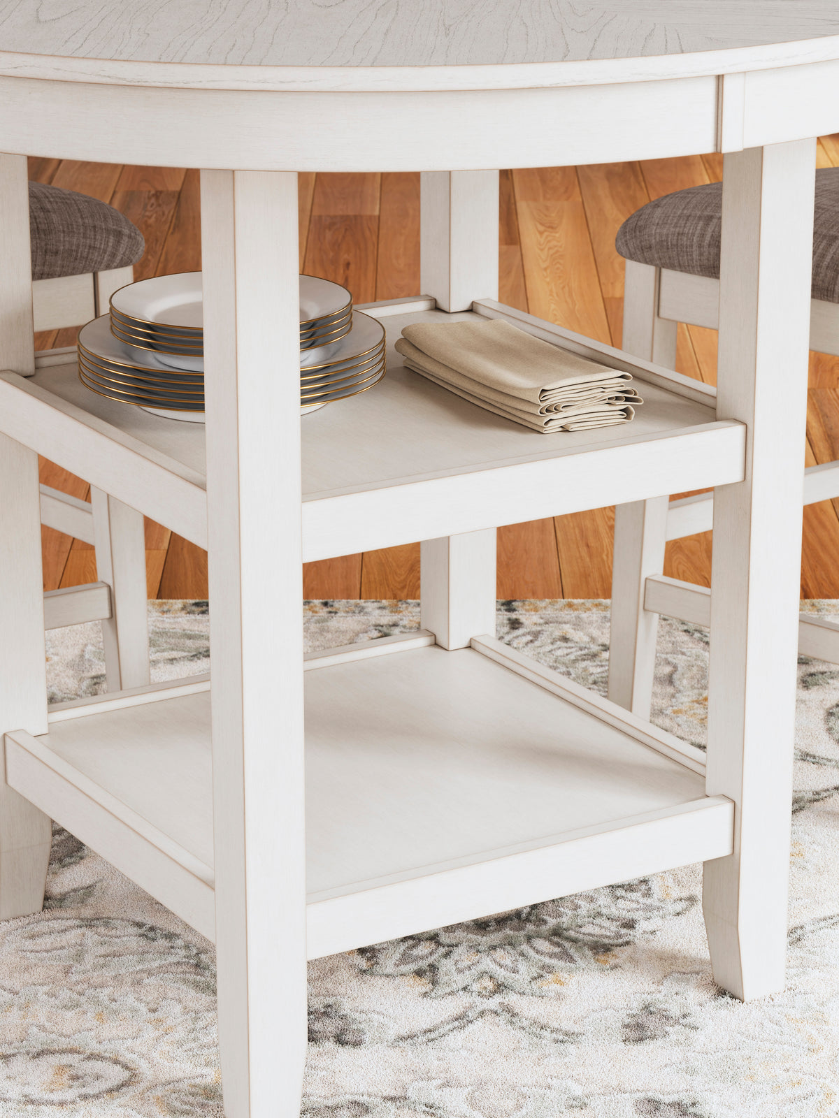 Erinberg DRM Counter Table Set; Antique White