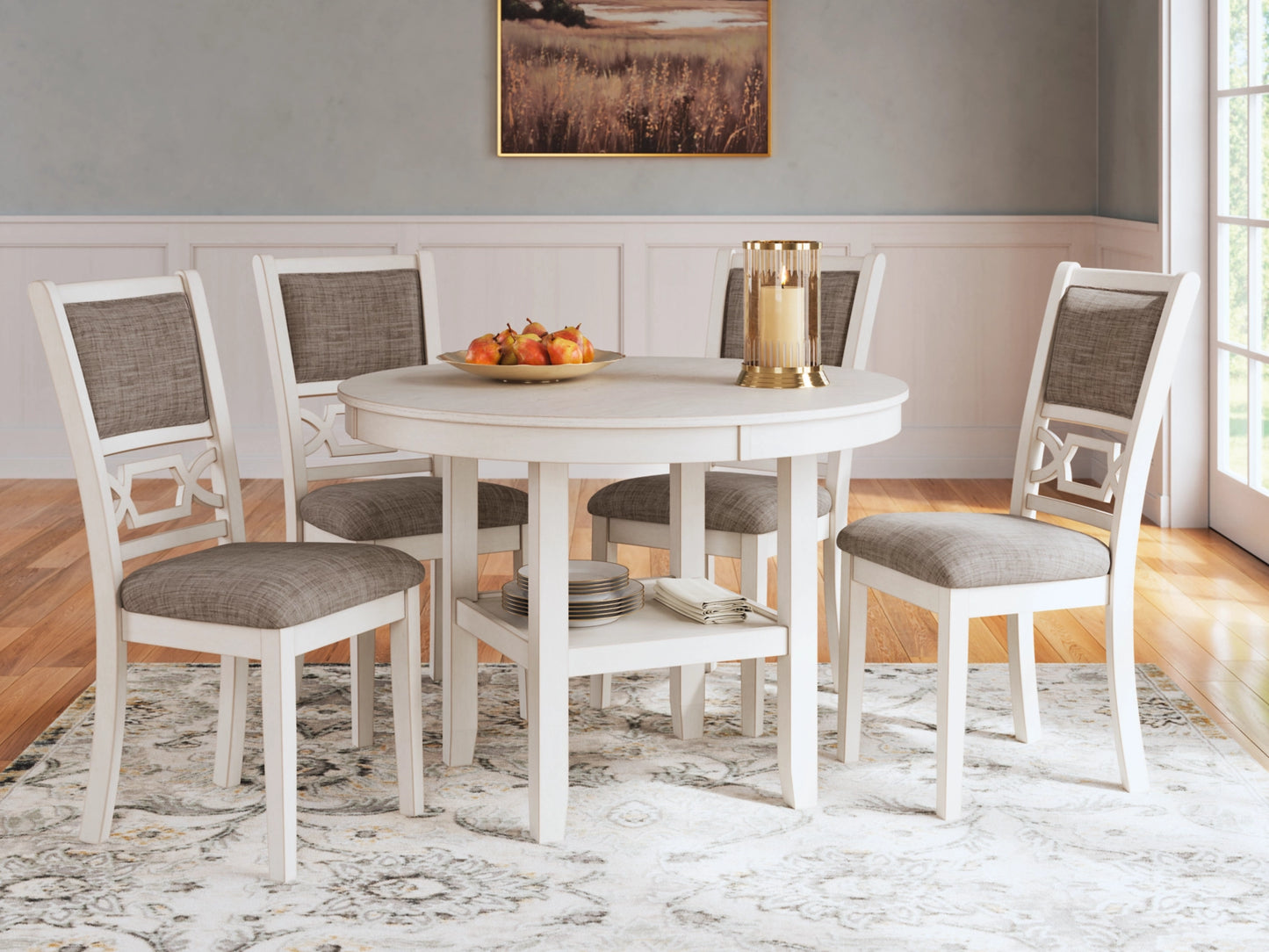 Erinberg Round Dining Room Table Set (4 Seaters)