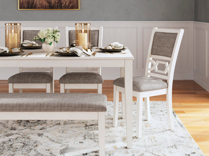 Erinberg Dining Room Table, Bench and 4 Chairs