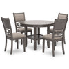 Wrenning Dining Room Table and 4 Chairs (Set of 5)