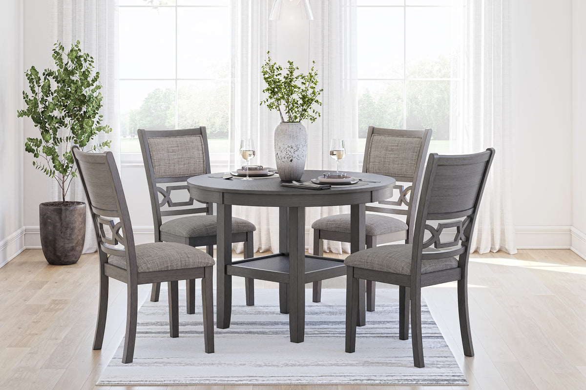 Wrenning Dining Room Table and 4 Chairs (Set of 5)