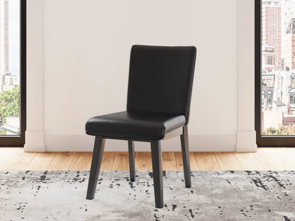 Jettaya Dining Chair; Black