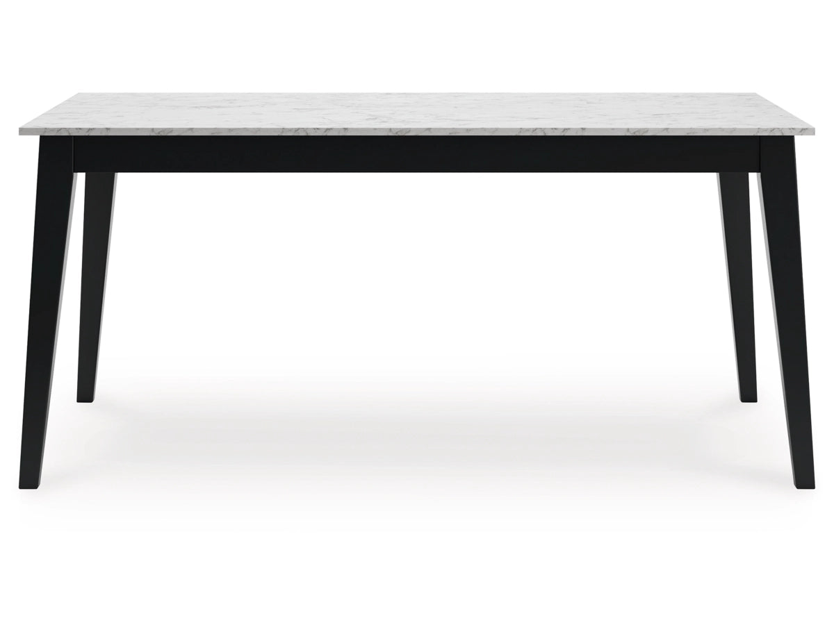 Jettaya Rectangular Dining Room Table; Black