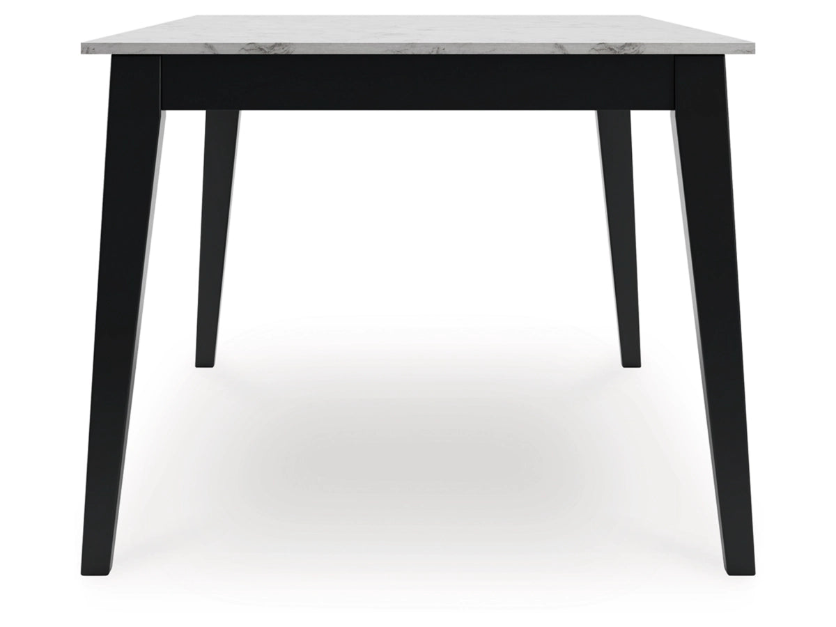 Jettaya Rectangular Dining Room Table; Black