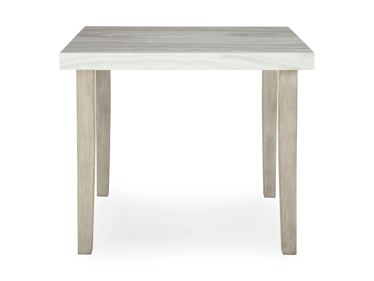 Karmenton Counter Height Dining Table and 4 Barstools