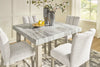 Karmenton Counter Height Dining Table and 4 Barstools