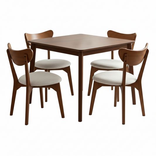 Fraddoni Dining Table and 4 Chairs (Set of 5)
