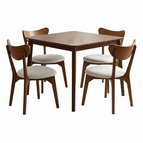 Fraddoni Dining Table and 4 Chairs (Set of 5)