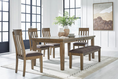 Broxtyn Extension Dining Table, 4 Chairs and Bench