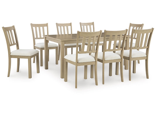 Calmoro Dining Table and 8 Chairs