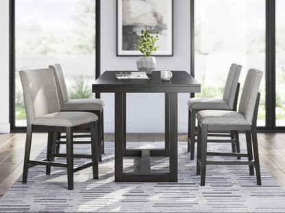 Neymorton Dining Room Counter Table and 6 Chairs