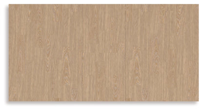 Westlinport RECT DRM Butterfly EXT Table;Antique White/Natural