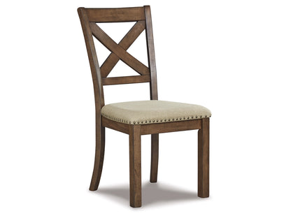 Moriville Dining Table and 4 Chairs and Bench; Grayish Brown