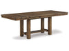 Moriville Dining Table and 4 Chairs and Bench; Grayish Brown