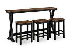 Wildenauer Counter Height Dining Table and 3 Barstools Set