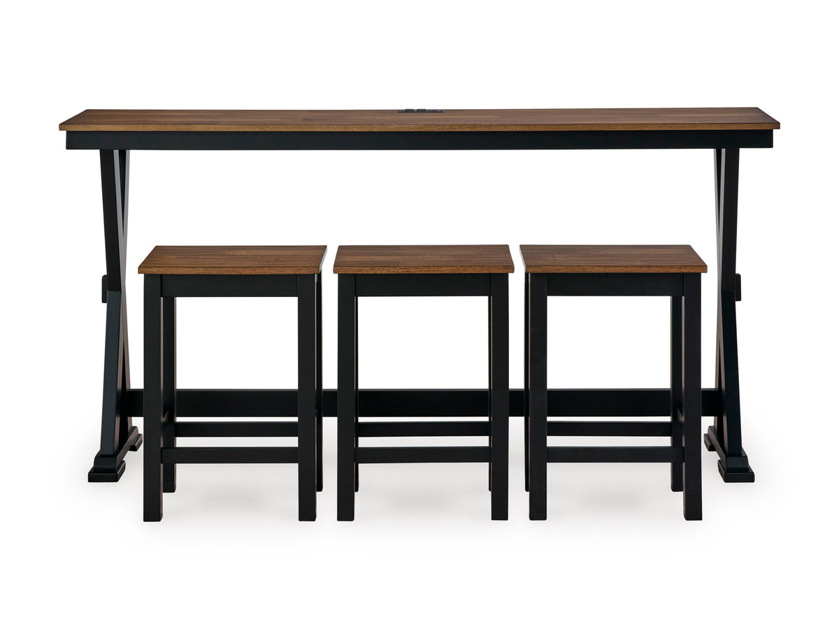Wildenauer Counter Height Dining Table and 3 Barstools Set