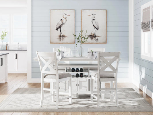 Robbinsdale Counter Height Dining Table and 4 Barstools