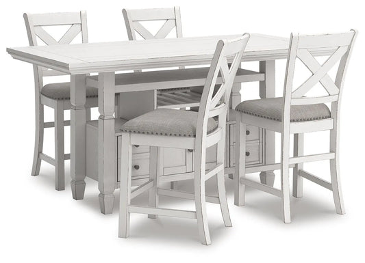 Robbinsdale Counter Height Dining Table and 4 Barstools