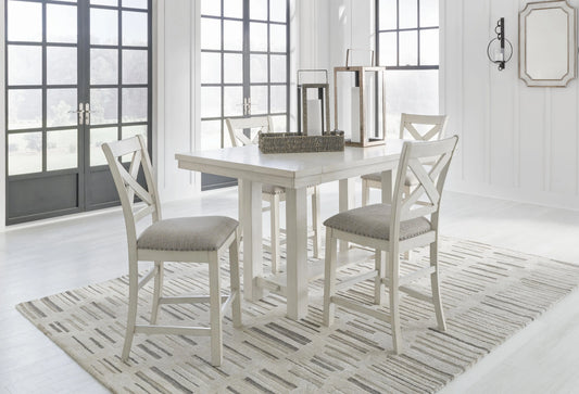 Robbinsdale Counter Height Dining Table and 4 Barstools