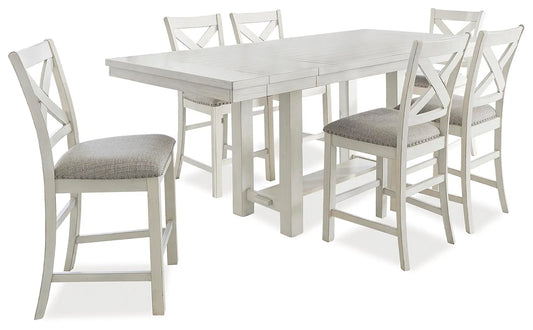 Robbinsdale Counter Height Dining Table and 6 Barstools