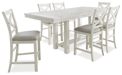 Robbinsdale Counter Height Dining Table and 6 Barstools
