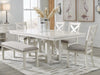 Robbinsdale Dining Table, 4 Chairs and Bench