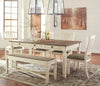 Bolanburg Dining Set With Table,Bench and Chair