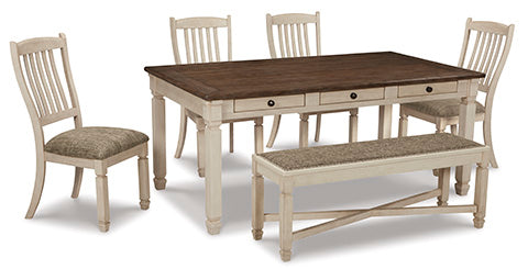 Bolanburg Dining Set With Table,Bench and Chair