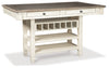 Bolanburg Counter Height Dining Table, a Bench and 4 Barstools