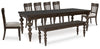 Veramond Dining Table and 6 Chairs and Bench
