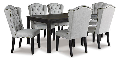 Jeanette Dining Table and Chair (set of 7) (Now 58%OFF)