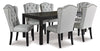 Jeanette Dining Table and Chair (set of 7)