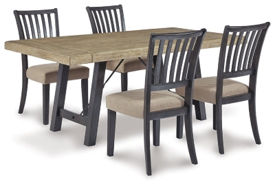 Baylow Dining Table and 4 Chairs