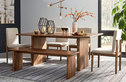 Isanti Dining Table,Bench and Chairs (Set of 6)