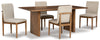 Isanti Dining Table and 4 Chairs