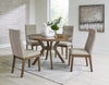 Roanhowe Dining Table and 4 Chairs; Brown
