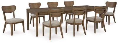 Roanhowe Dining Table and 8 Chairs