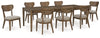 Roanhowe Dining Table and 8 Chairs