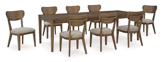 Roanhowe Dining Table and 8 Chairs